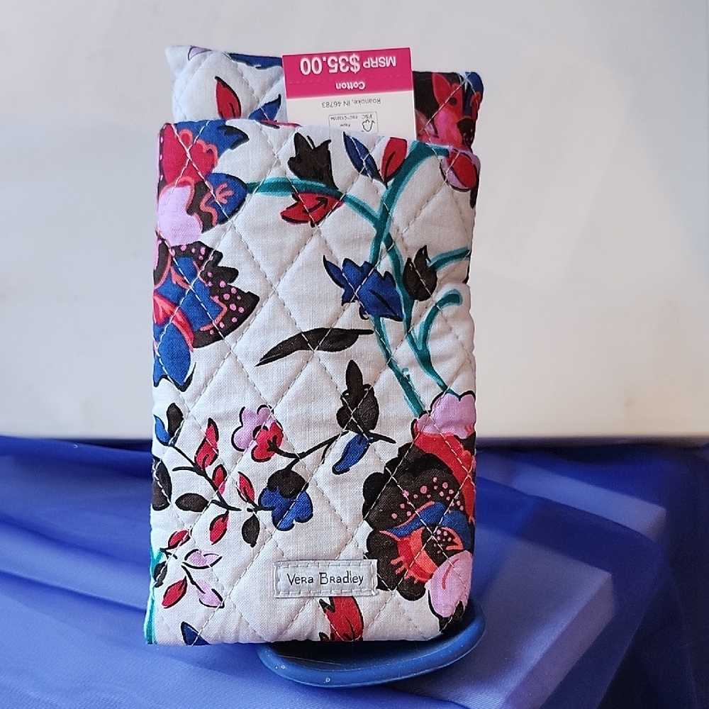 Vera Bradley Quilted Double Eye Case - Red, Blue, Pink